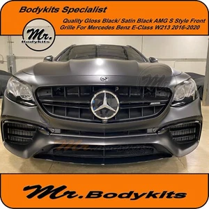 AMG S Style Bumper Grille For Mercedes Benz E-Class 2016-2020 W213, Mr Bodykits - Picture 1 of 12