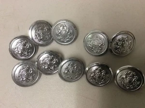 Lot of 10 UNIFORM BUTTONS PENNSYLVANIA STATE SEAL Superior Quality 1 1/8" NOS - Picture 1 of 2