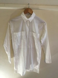 NUDE LUCY Women’s White 💯 Cotton Oversized Shirt Size XXS - Picture 1 of 6