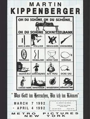 Litografia offset Martin Kippenberger What God Reigns, I Can Do 33,25" x 25,25" - Imagem 1 de 4