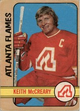 1972-73 O-PEE-CHEE NHL HOCKEY CARD #25 KEITH MCCREARY ATLANTA FLAMES