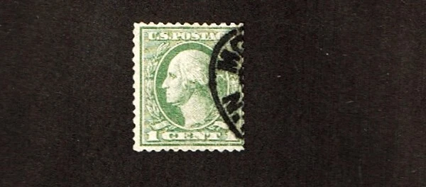 1919 U.S. Regular Issue 1c Washington OFFSET p.12 1/2   Sc#536 Used RARE  Note ^ - Image 1 of 1