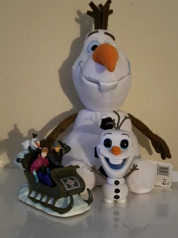 FROZEN Olaf Anna Ornament Plush Funko Pop Set Kristoff Cover