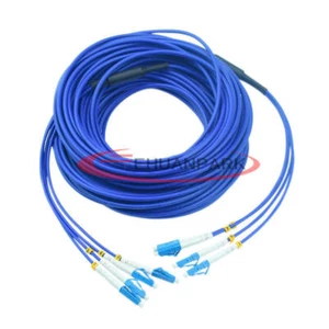 150M LC-LC 4 Strand Indoor Armored Fiber Cable SingleMode 9/125 Fiber Patch Cord - Afbeelding 1 van 1