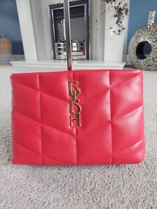 Biba Red Quilted Clutch Evening Bag BNWOT (R2)