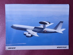 CARTE POSTALE AVIATION POST CARD BOEING E-3 AWACS ARMEE DE L'AIR - Foto 1 di 4