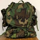 USGI BDU Woodland Camo Ruck Sack With Frame And Sustainment Pouches OIF OEF