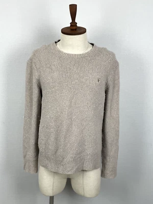 All Saints Men's Beige Knit Sweater Crew Neck Size M - Image 1 of 4