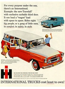 1958 International Harvester Travelall - Werbe-Werbeplakat - Bild 1 von 1