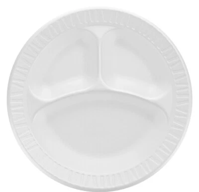 Placa de espuma redonda Dart Concorde 10,25", 10CPWCR, blanca sin laminar | 500/estuche Foto 1 de 4