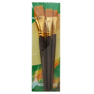 Kolos Set of paint brushes 7064. Synthetic Flat. 3pc. - Picture 1 of 2