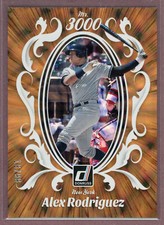 2023 Donruss Baseball Mr 3000 Gold #M3K4 Alex Rodriguez (Yankees)/99