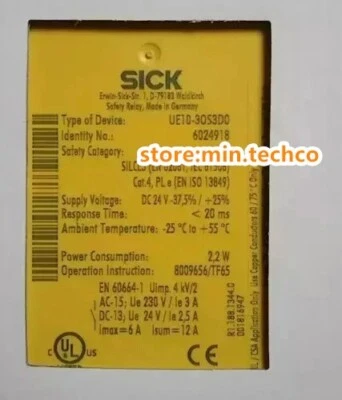 Sick UE10-30S3D0 Safety relay New In Box UE10-30S3D0 - Image 1 of 3