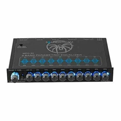 Soundstream MPQ-90 1/2-DIN Auto Audio 9-Band Grafik Equalizer Subwoofer Control - Bild 1 von 4