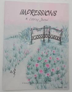 Vintage Impressions Adult Coloring Book Relax Calming Stress Management Floral - Imagen 1 de 3