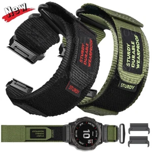 Nylon Strap For Garmin Tactix 7 Fenix E 8 7 7X 6 6X Pro 3 5 5X Epix Watch Band - Picture 1 of 30