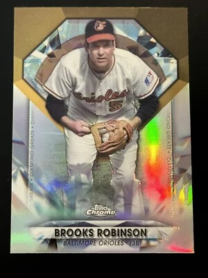 2022 Topps Chrome Update Brooks Robinson Diamond Greats Refractor Orioles DGC28 - Image 1 of 2