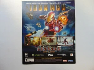 Pubblicità stampa uscita gioco vintage IRON MAN 2008 - Foto 1 di 1