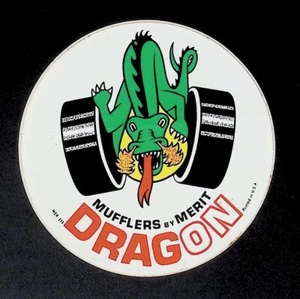 1960's Dragon Mert Mufflers Drag Racing Decal D#136 - Picture 1 of 2