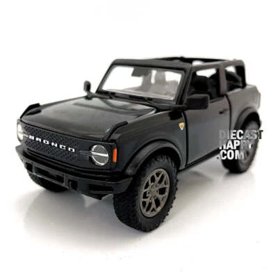 Ford Bronco 2022 techo abierto escala 1:34 modelo diecast negro de Kinsmart Foto 1 de 2