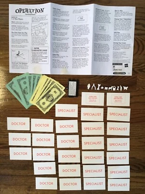 Operation Brain Freeze Game Parts Cards Money Pieces Battery Cover - Image 1 of 4