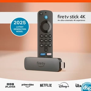 Amazon Fire TV Stick 4K Firestick | Ultra HD | Wi-Fi 6 | Alexa Voice Remote 2025 - Picture 1 of 8