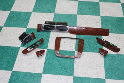 07-09 GM Truck EXT Cab Woodgrain Dash Window Switch Radio Surround Trim Set WTY - Image 1 of 4