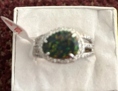 Черный огненный опал для вечеринки с бомбой размер 10 - Изображение 1 из 2