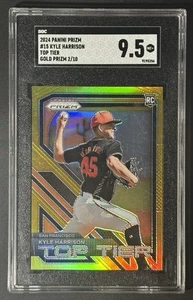 2024 Panini Prizm Top Tier Gold Kyle Harrison RC Rookie 2/10 #15 Giants SGC 9.5 - Picture 1 of 4