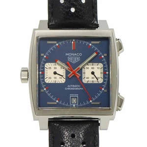 TAG Heuer Monaco CAW211P Chronograph Automatic Blue Dial Mens Watch 90289930 - Picture 1 of 7