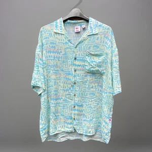 Quiksilver x Stranger Things Shirt Men’s XL Hawaiian Argyle Cosplay Surfer Rare  - Picture 1 of 17