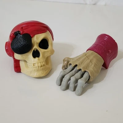 Lot 2 McDonalds Toys PIRATE SKULL & CRAWLING ZOMBIE HAND Plastic 4" - Image 1 of 4