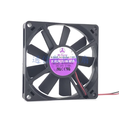 1 pcs  BI-SONIC Fan BP801524HL DC24V 0.18A 8015 8CM 2 wire cooling fan - Image 1 of 2