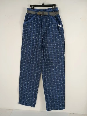 De Colección Años 90 Guess Niños Denim Azul Floral Ventana con Cinturón Juvenil Talla 14 Hecho en EE. UU. Foto 1 de 4