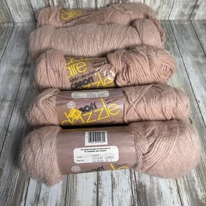 5 Skeins Vtg Caron Dazzle Aire Yarn Frosty Camel 2676 / Nylon Blend H2260 - Picture 1 of 3