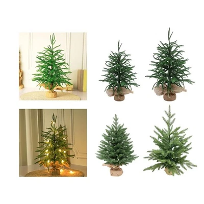 Tabletop Christmas Tree Small Faux Tree for Front Porch Home Decor Festive - Image 1 of 2