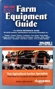 2008 Hot Line Farm Equipment Guide Volume 1 Agco to John Deere - Bild 1 von 2