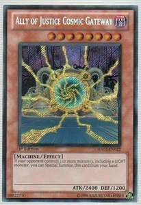 Ally of Justice Cosmic Gateway - HA02-EN022 - Secret Rare - 1st Edition - Hidden - Picture 1 of 1