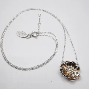 Vintage schöne Schmuckkette, Anhänger, 925 Sterling Silber, signiert 3,65g - Bild 1 von 8