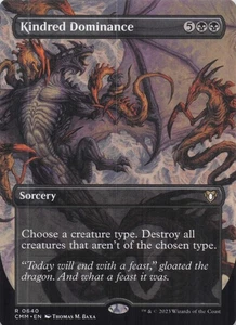 Kindred Dominance (Borderless) Commander Masters Regular Rare #640 NM MTG - Picture 1 of 2