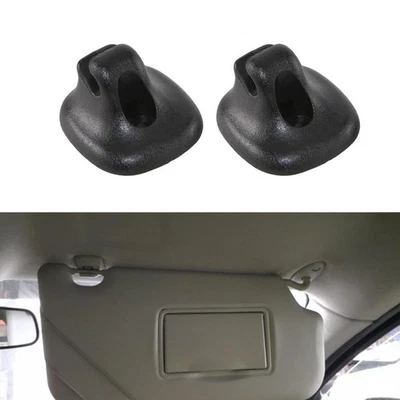 2 Pcs Sun Visor Retainer Clip Black For Ford Fusion MKZ Milan Zephyr 06-12  D Foto 1 de 4