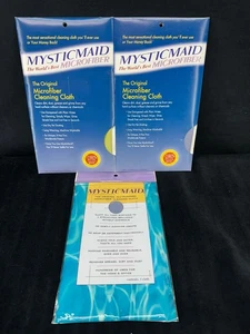 MysticMaid Mikrofaser Reinigungstuch (3er Pack) blau & grün 19,75" x 13" - Bild 1 von 5