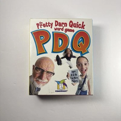 PDQ Card Game The Pretty Darn Quick Word Game Gamewright 2003 100% COMPLETE! - Image 1 of 4