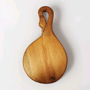 RARE Oversized Hand-Carved Wooden Swan Breadboard Primitive Folk Art... - Picture 1 of 12