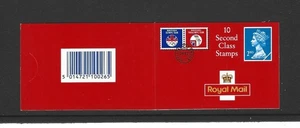GB 1992 10 x Briefmarkenheftchen 2.KLASSE HC8 - ZYLINDER W11 W7 MIT BAR - Bild 1 von 2