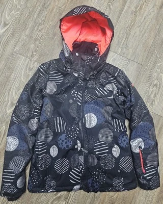 ROXY 10k Dry Flight Chaqueta de Snowboard Mujer Grande Negro Metálico Abrigo Esquí  Foto 1 de 4