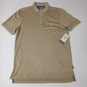 Chaps Milton Polo Shirt Men's M Medium Desert Khaki Seacoast Wash Super Soft - Picture 1 of 7