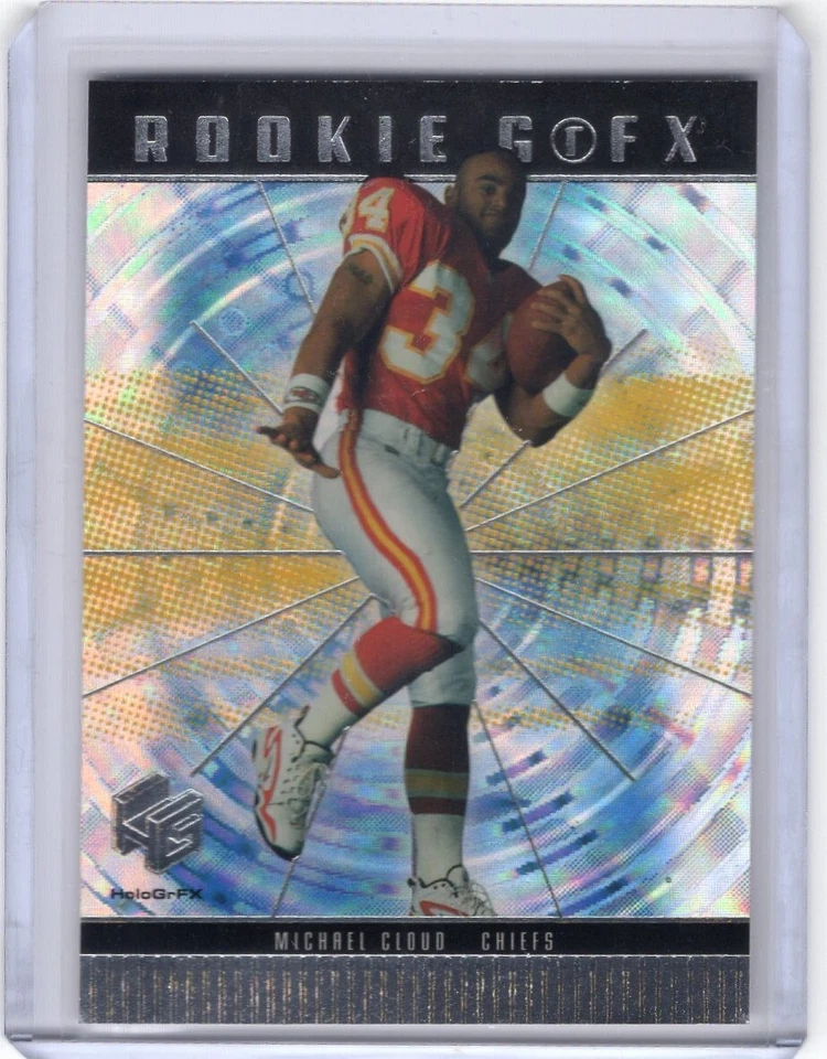 MICHAEL CLOUD 1999 Upper Deck HoloGrFX SHORTPRINTED ROOKIE CARD #78 - CHIEFS - Image 1 of 1