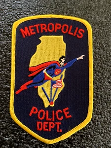 METROPOLIS ILLINOIS POLICE PATCH - vintage - Picture 1 of 1
