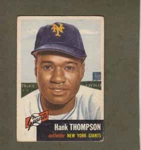 1953 Topps #20 Hank Thompson New York Giants G/VG Good/Very Good Lot # 10956 - Picture 1 of 2
